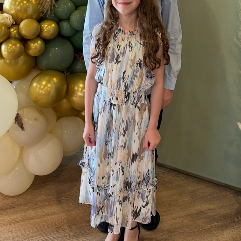 Aqua Girls Multicolor Ruffled Dress - Picture 10 of 10